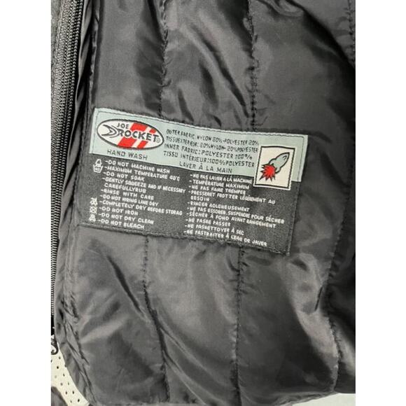 Joe Rocket Men's Black Motorcycle Racing Jacket w/ Armor Size Large - Picture 9 of 16